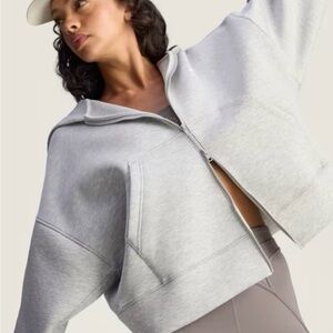Adidas by Stella McCartney Light Gray Zip-Up Hoodie